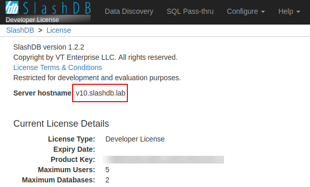 hostname