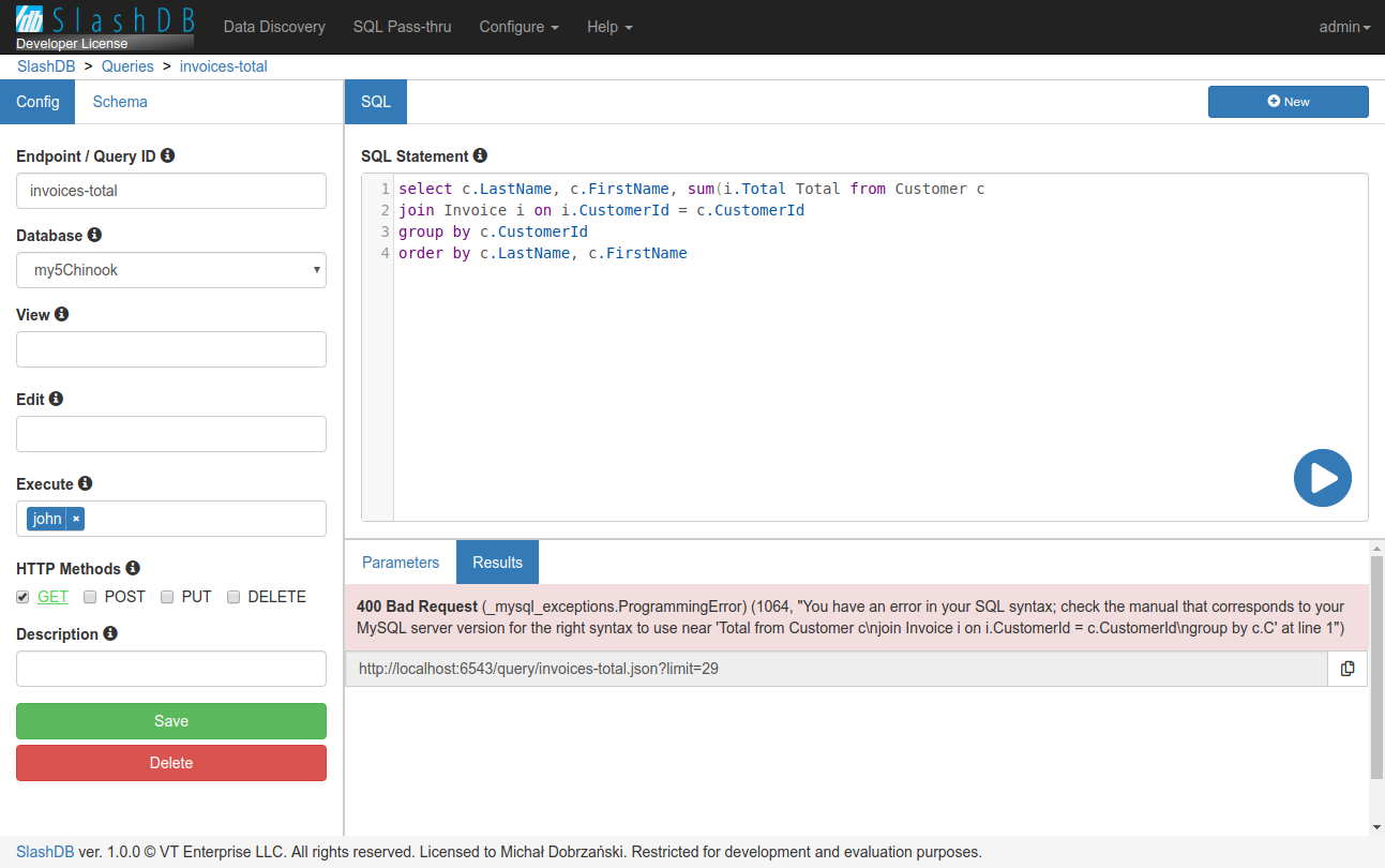 sql errors