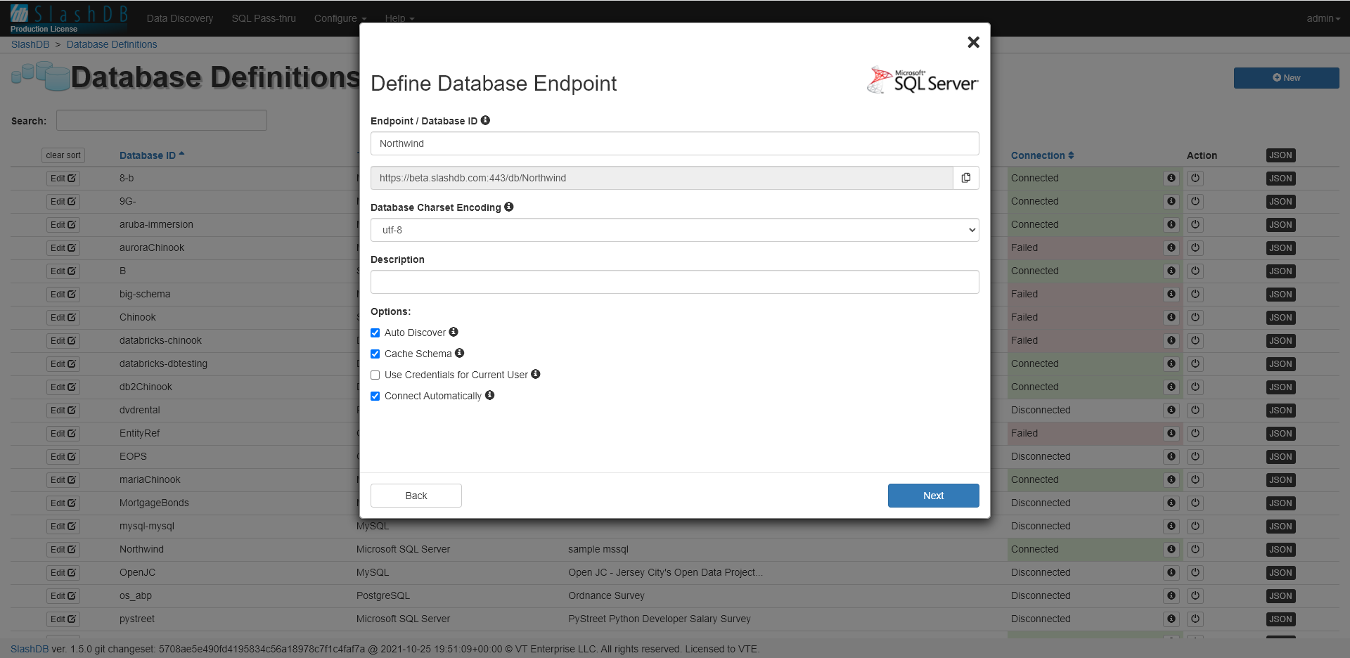 database connection